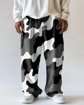 Men's Street Fashion Classic Camo Printed Casual Pocket Big and Tall Pants